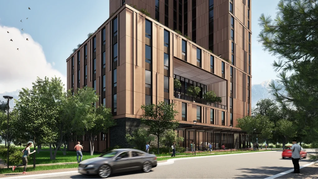 Neighbourhood context image for Alma at Capilano student housing development in North Vancouver, BC