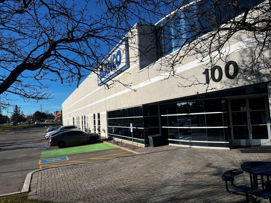 Aerial view of Class A business centre near Toronto Pearson Airport, Brampton, Ontario
